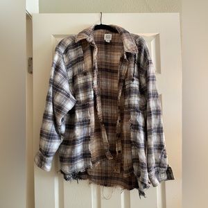 Urban Outfitters Distressed Flannel